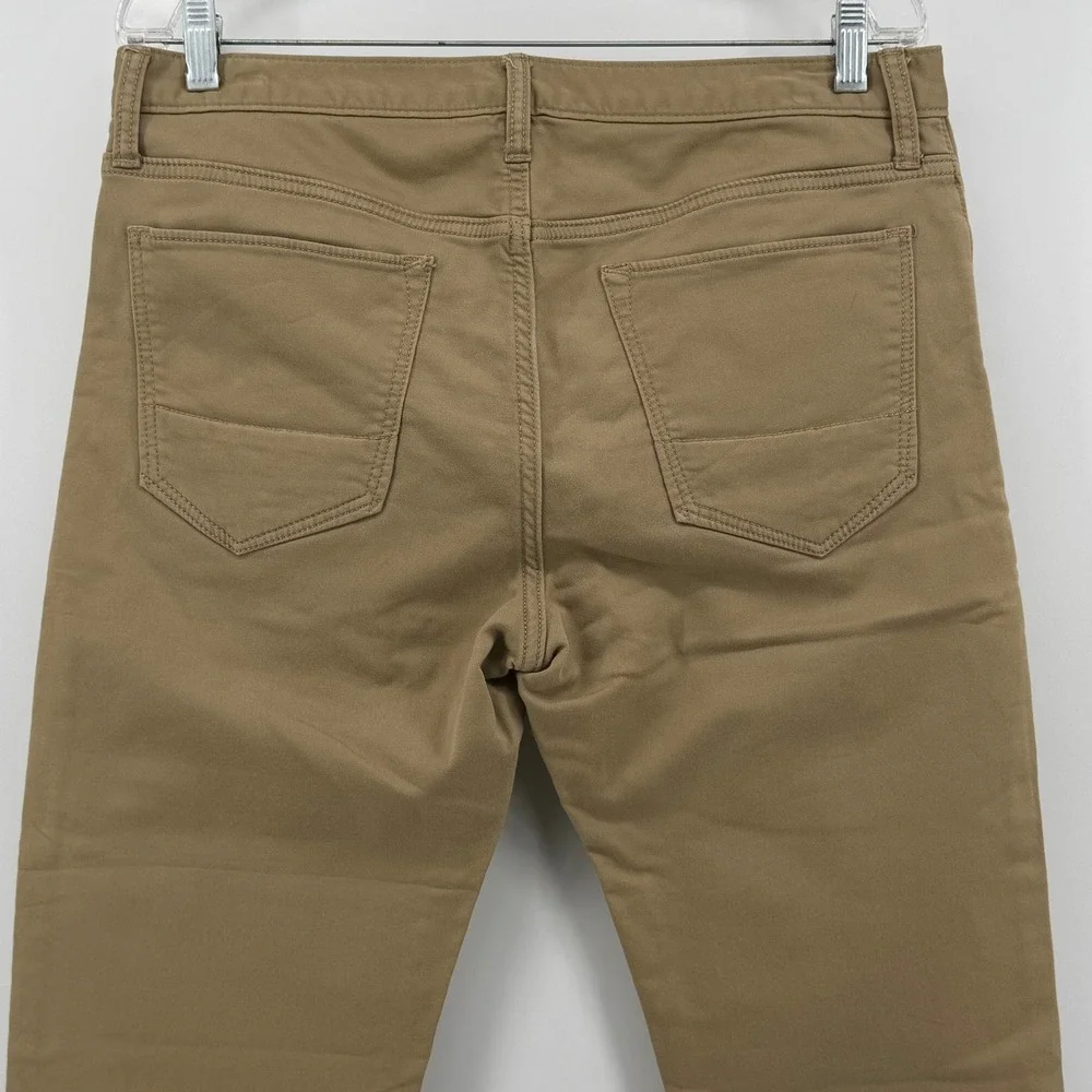 Banana Republic Travel Jean Mens 33x30 Slim Fit Khaki Tan Brown Pants 5-Pocket